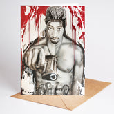 Tupac Greeting card